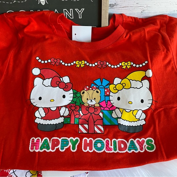 Hello Kitty HAPPY HOLIDAYS Christmas Pajama Set- Medium - Picture 11 of 12